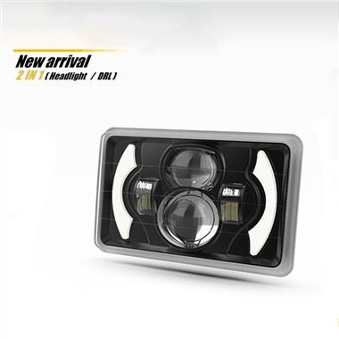 Farol de motocicleta com DRL 2 em 1
